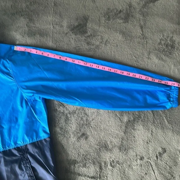 NWOT Columbia Men's Jacket Center Ridge Windbreaker Hooded Size XL Blue/Navy - Picture 5 of 13